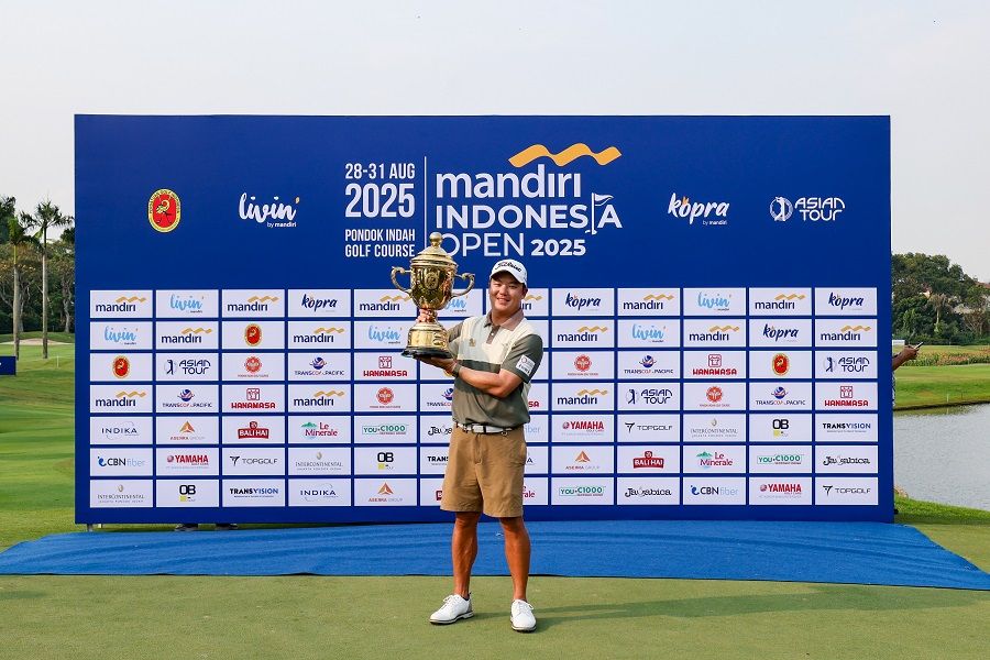 Pegolf asal Thailand, Suteepat Prateeptienchai, menjuarai Mandiri Indonesia Open 2025 di Pondok Indah Golf Course, Jakarta, 31 Agustus 2025. (Dok. Mandiri Indonesia Open 2025)
