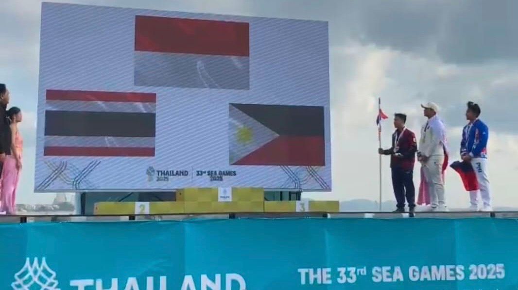 Tim jetski Indonesia melalui Aero Sutan Aswar meraih Medali Emas untuk nomor Endurance Open dalam SEA Games 2025 di Thailand pada Desember 2025. (Dok. IJBA)