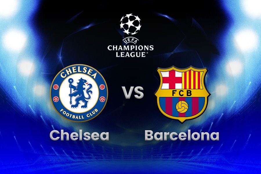 Laga Chelsea vs Barcelona di Liga Champions. (Kevin Bagus Prinusa/Skor.id).