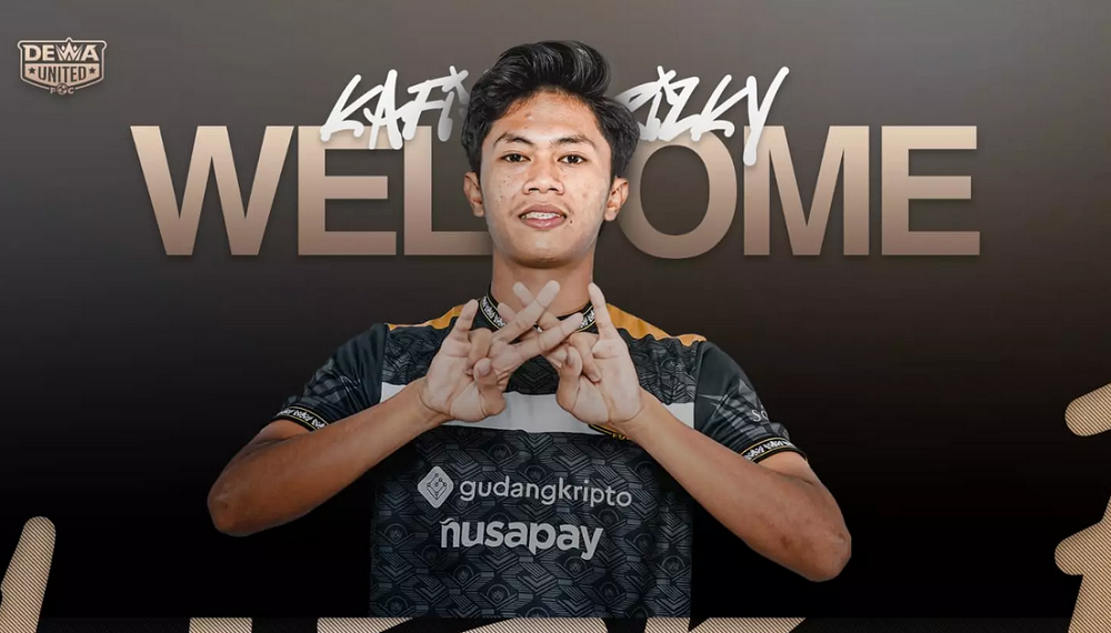 Kafiatur Rizky, pemain baru Dewa United di Liga 1 2023-2024.