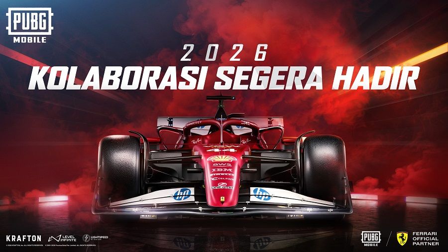 Kolaborasi PUBG Mobile dan Scuderia Ferrari. (PUBG Mobile)