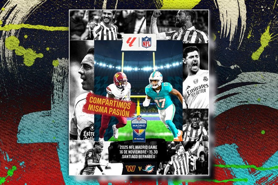 Kerja sama La Liga dengan NFL. (Foto: La Liga/Grafis: Kevin Bagus Prinusa/Skor.id).
