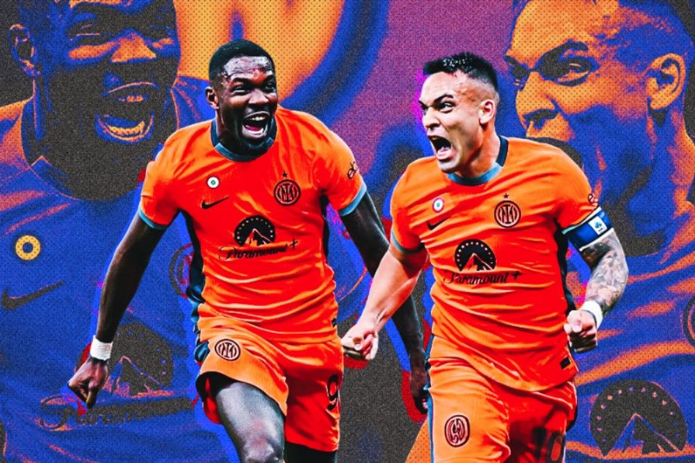 Marcus Thuram dan Lautaro Martinez, andalan lini depan Inter Milan. (Hendy Andika/Skor.id).