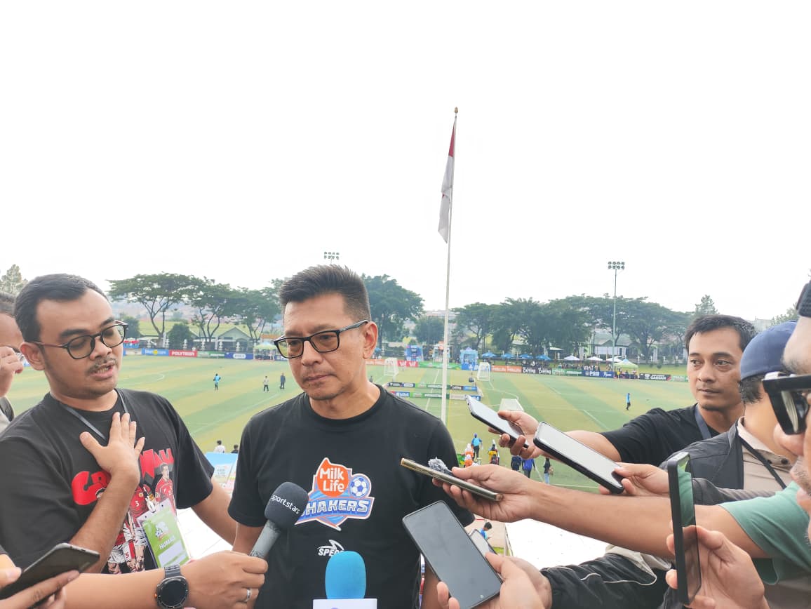 Program Director MilkLife Soccer Challenge, Teddy Tjahjono. (Foto: Gangga Basudewa/Skor.id)