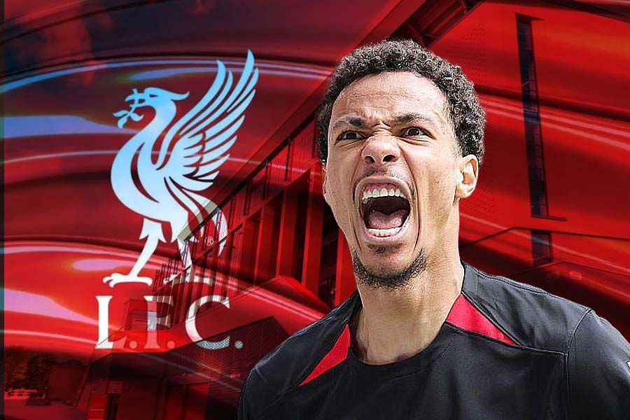 Penyerang Liverpool, Hugo Ekitike. (Grafis: Deni Sulaeman/Skor.id)