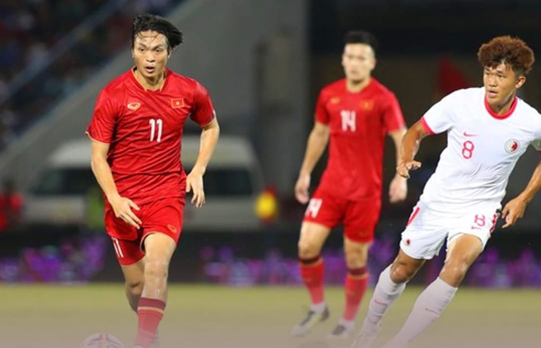 Potret pertandingan timnas Vietnam vs Hong Kong pada FIFA Matchday periode Juni 2023 di Stadion Lach Tray, Hai Phong, Vietnam, pada 15 Juni 2023. (Instagram Asean Football - @theaseanfootball)