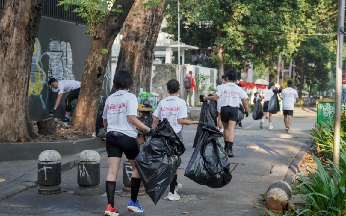 Kegiatan Road to Garmin Run: Plogging with Limbah.id di Jakarta pada 3 Agustus 2025. (Istimewa)