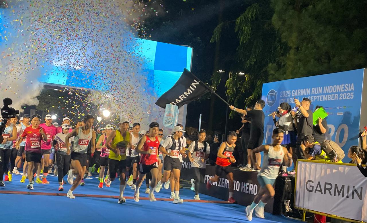 2025 Garmin Run Indonesia terselenggara di ICE BSD, Tangerang, pada 14 September 2025. (Istimewa)