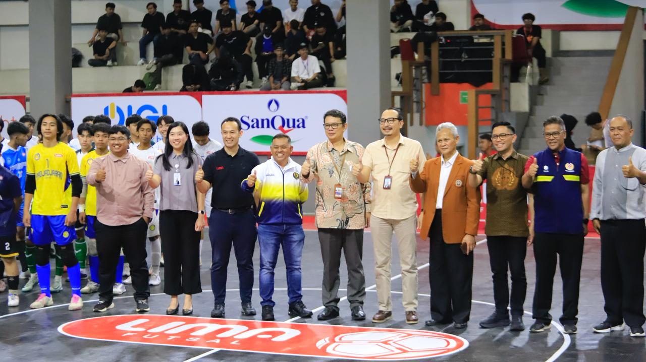 LIMA Futsal 2025 resmi dibuka di GOR Widyatama, Bandung, pada 7 Oktober 2025. (Dok. Media Liga Mahasiswa)