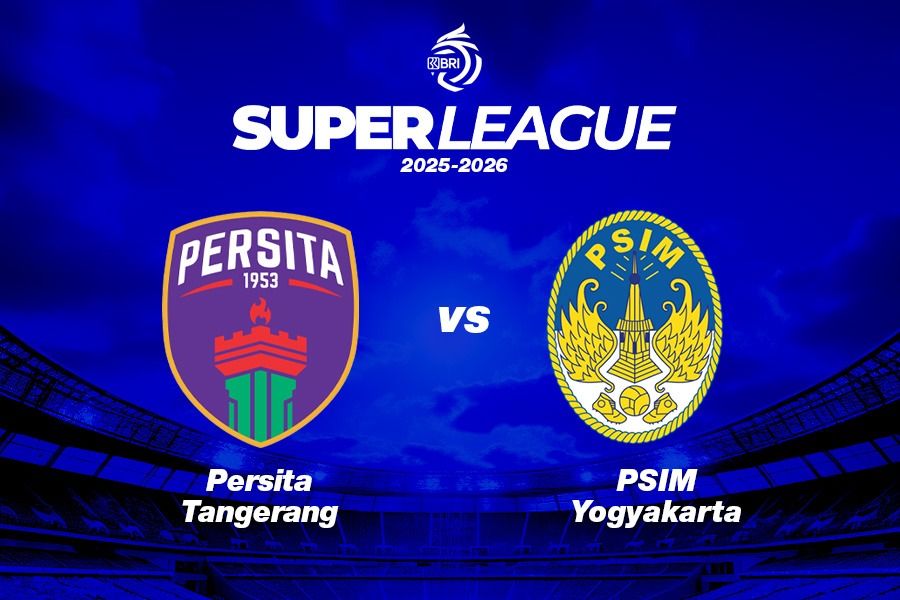 Persita Tangerang vs PSIM Yogyakarta di pekan kesembilan Super League 2025-2026 pada 17 Oktober 2025. (Kevin Bagus Prinusa/Skor.id)